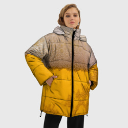 Женская зимняя куртка Oversize Пиво - фото 2