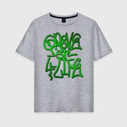 Женская футболка хлопок Oversize GTA Tag Grove