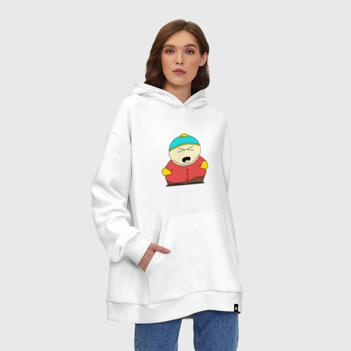 Худи SuperOversize хлопок South Park, Эрик Картман, цвет белый - фото 4