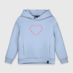 Детское худи Oversize хлопок Сердце из сакуры cherry Blossom heart