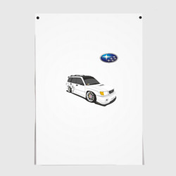 Постер Subaru forester Субару Форестер