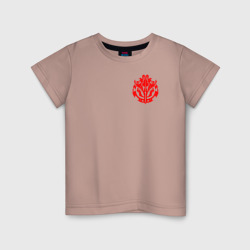 Детская футболка хлопок Красный оверлорд лого
