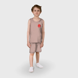 Детская пижама с шортами хлопок Красный оверлорд лого - фото 2