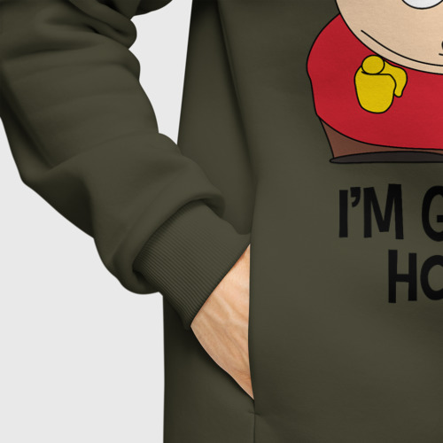 Мужское худи Oversize хлопок South Park, Эрик Картман, цвет хаки - фото 8