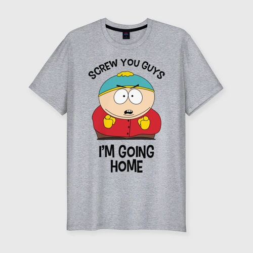 Мужская футболка хлопок Slim South Park, Эрик Картман