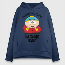 Женское худи Oversize хлопок South Park, Эрик Картман