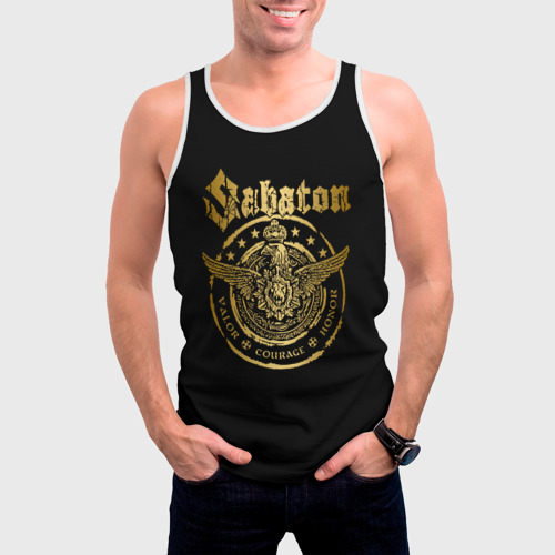 Мужская майка 3D Sabaton Сабатон, цвет 3D печать - фото 3