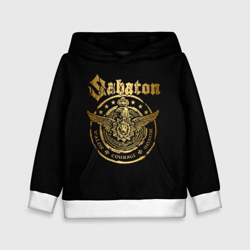 Детская толстовка 3D Sabaton Сабатон, цвет белый