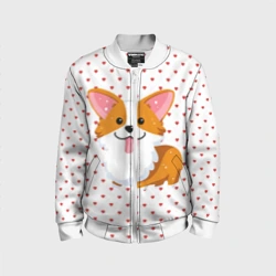 Детский бомбер 3D Корги