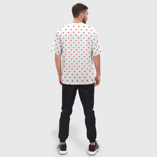 Мужская футболка oversize 3D Корги, цвет 3D печать - фото 4