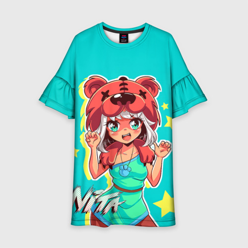 Детское платье 3D Bear girl, цвет 3D печать
