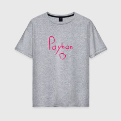 Payton Moormeier сердце – Женская футболка хлопок Oversize с принтом купить со скидкой в -16%