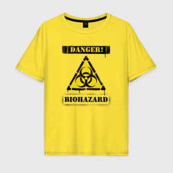 Мужская футболка хлопок Oversize Biohazard