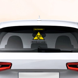 Наклейка на авто - для заднего стекла Biohazard