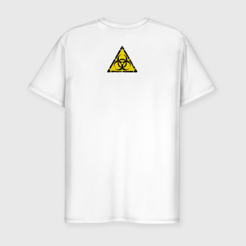 Мужская футболка хлопок Slim Biohazard, цвет белый - фото 2