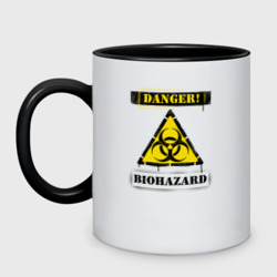 Кружка двухцветная Biohazard