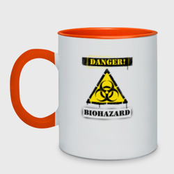 Кружка двухцветная Biohazard