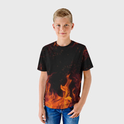 Детская футболка 3D Огонь fire - фото 2