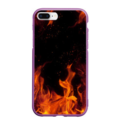 Чехол для iPhone 7Plus/8 Plus матовый Огонь fire