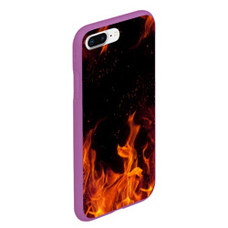 Чехол для iPhone 7Plus/8 Plus матовый Огонь fire - фото 2