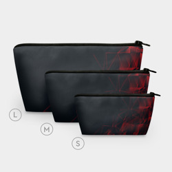 Косметичка 3D Red stripes красная геометрия - фото 2