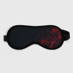 Маска для сна 3D Red stripes красная геометрия
