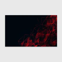 Бумага для упаковки 3D Red stripes красная геометрия