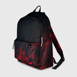 Рюкзак 3D Red stripes красная геометрия