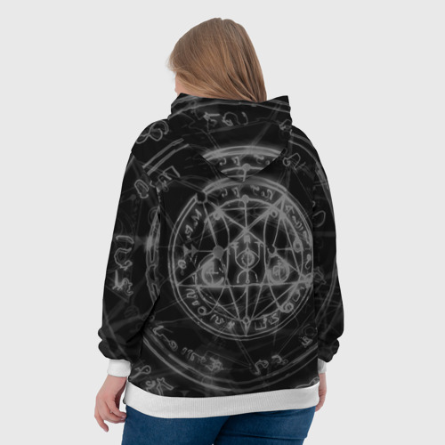 Женская толстовка 3D Пентаграмма pentagram, цвет 3D печать - фото 7