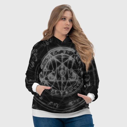 Женская толстовка 3D Пентаграмма pentagram, цвет 3D печать - фото 6