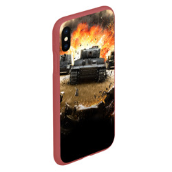 Чехол для iPhone XS Max матовый Танки - фото 2