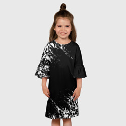 Детское платье 3D БЕЛЫЕ ЧЕРЕПА | WHITE SKULLS - фото 2