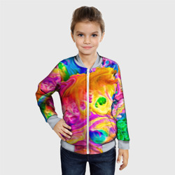 Детский бомбер 3D Tie dye яркие краски - фото 2