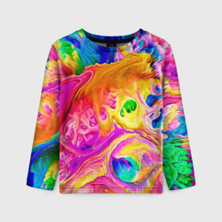 Детский лонгслив 3D Tie dye яркие краски