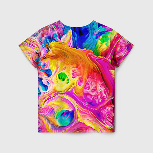 Детская футболка 3D Tie dye яркие краски, цвет 3D печать - фото 2