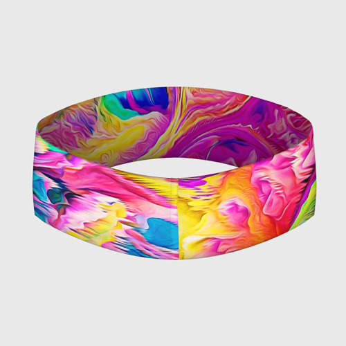 Повязка на голову 3D Tie dye яркие краски - фото 2