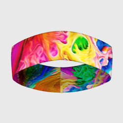 Повязка на голову 3D Tie dye яркие краски