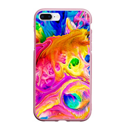 Чехол для iPhone 7Plus/8 Plus матовый Tie dye яркие краски