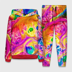 Женский костюм с толстовкой 3D Tie dye яркие краски