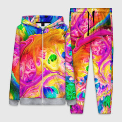 Женский костюм 3D Tie dye яркие краски