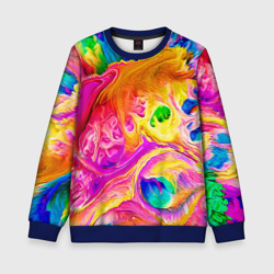 Детский свитшот 3D Tie dye яркие краски