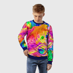 Детский свитшот 3D Tie dye яркие краски - фото 2