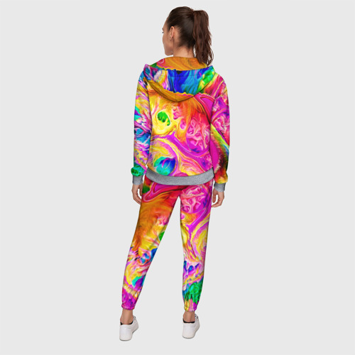 Женский костюм 3D Tie dye яркие краски, цвет меланж - фото 4