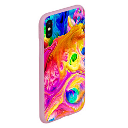 Чехол для iPhone XS Max матовый Tie dye яркие краски - фото 2