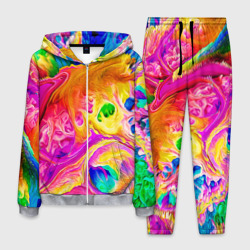 Мужской костюм 3D Tie dye яркие краски