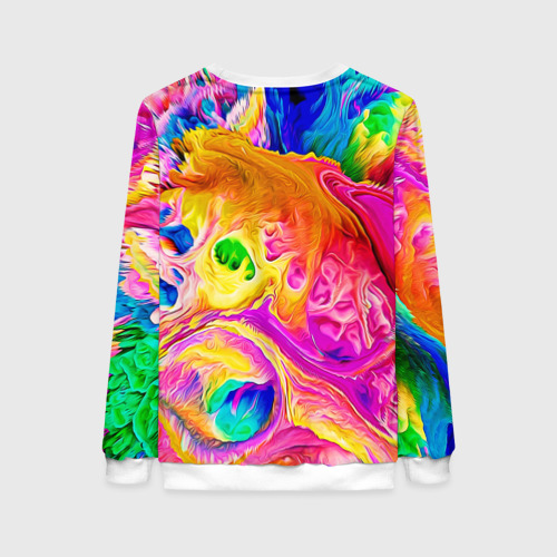 Женский свитшот 3D Tie dye яркие краски, цвет 3D печать - фото 2