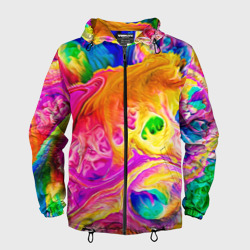 Мужская ветровка 3D Tie dye яркие краски