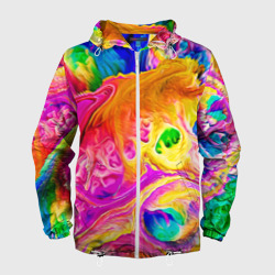 Мужская ветровка 3D Tie dye яркие краски