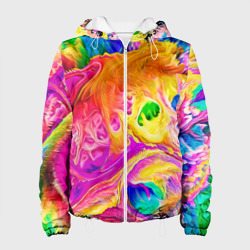 Женская куртка 3D Tie dye яркие краски