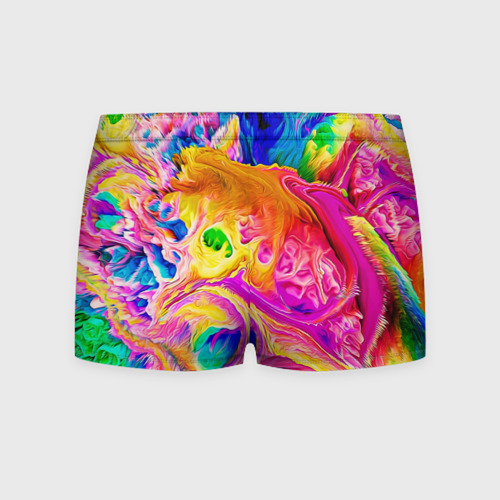 Мужские трусы 3D Tie dye яркие краски, цвет 3D печать - фото 2